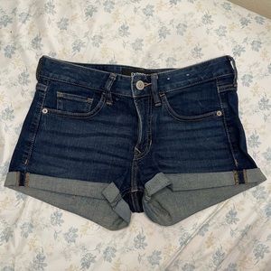 Express Stretch Shortie Relaxed Low Rise Shorts